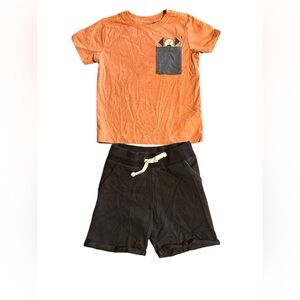 Jarvis Archer Orange T-Shirt and Shorts Set